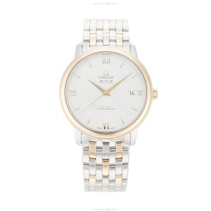 Pre-Owned Omega De Ville Automatic Watch - 37mm Stainless Steel & Gold - Silver Dial