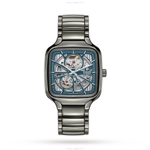 Rado True Square R27083202 Ceramic Automatic Blue Watch | 38mm