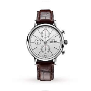 IWC Portofino IW391027 Automatic Chronograph - 42mm Stainless Steel White Dial