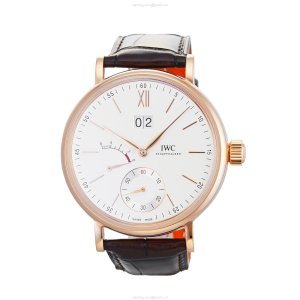 IWC Portofino IW516102 Rose Gold 45mm Manual Winding Silver Dial