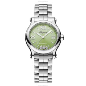 Chopard Happy Sport 278590-3013 | 30mm Stainless Steel Quartz Green Dial