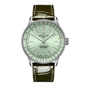 Breitling Navitimer 36mm Automatic Green Dial Stainless Steel Watch