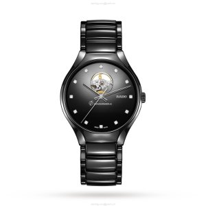 Rado True R27107732 Ceramic Automatic Black Watch | 40mm Diamond Dial