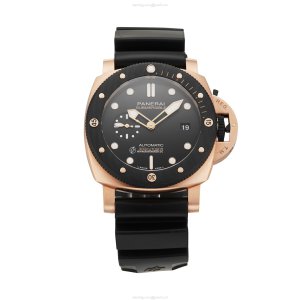 Panerai Submersible PAM02070 Rose Gold Automatic Black Replica - 44mm