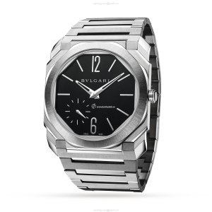 Bvlgari Octo Finissimo 103297 Automatic Watch - 40mm Black Dial - Stainless Steel
