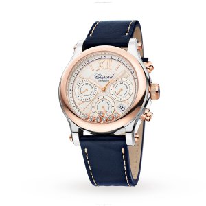 Chopard Happy Sport 278615-6001 | 40mm Automatic Watch | Silver Dial & Rose Gold