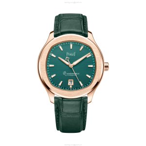 Piaget Polo G0A47010 | 42mm Rose Gold Automatic Green Dial Watch