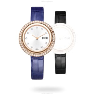 Piaget Possession G0A43092 | 34mm Rose Gold & Diamond Watch | Quartz Silver Dial