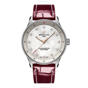 Breitling Navitimer 32mm Quartz Watch - White Dial Stainless Steel