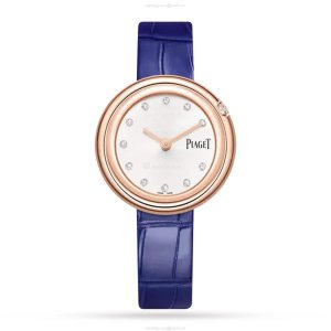 Piaget Possession G0A44091 | 34mm Rose Gold Quartz Watch | Silver Dial