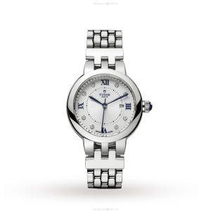 Tudor Clair de Rose M35500-0004 | 30mm Automatic Watch | White Dial & Diamonds