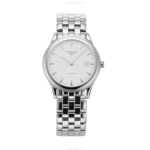 Longines Flagship L4.874.4.12.6 | 39mm Automatic Watch - Stainless Steel