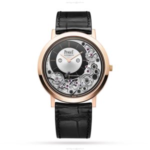 Piaget Altiplano G0A43120 18ct Rose Gold Automatic Watch - 41mm Black Dial