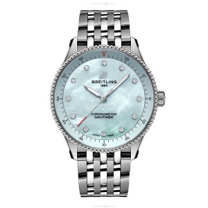 Breitling Navitimer 32mm Quartz Blue Dial Stainless Steel Watch | A77320171C1A1