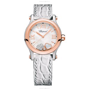 Chopard Happy Sport 278590-6005 | Silver Dial Quartz Watch | Alligator Strap
