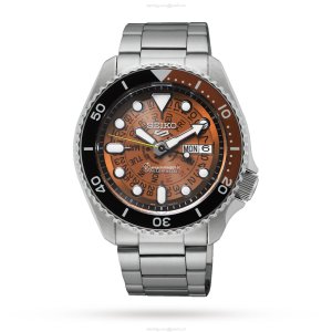 Seiko 5 Sports SRPJ47K1 - Orange Dial Manual Winding Watch - 42.5mm