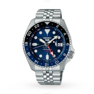Seiko 5 Sports SSK003K1 Automatic GMT Blue Dial - Stainless Steel