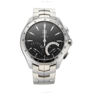 TAG Heuer Link CAT7010.BA0952 | 43mm Stainless Steel Quartz Black Dial Watch