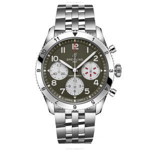 Breitling Aviator 8 Automatic Green Dial 42mm Stainless Steel Watch