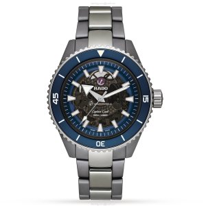 Rado Captain Cook R32128202 - Ceramic Automatic Skeleton Watch - 43mm