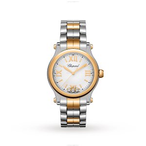 Chopard Happy Sport 278590-6002 | 30mm White Dial | Stainless Steel & Rose Gold