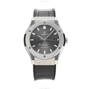 Hublot Classic Fusion 511.NX.7071.LR - 45mm Titanium Automatic Grey Watch