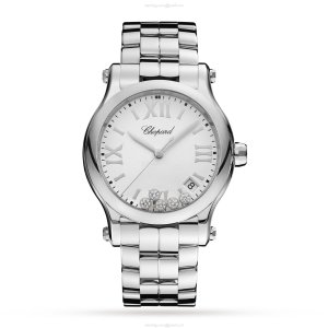 Chopard Happy Sport 278582-3002 | 36mm Stainless Steel Quartz Watch - White Dial
