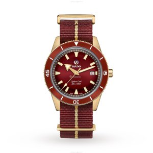Rado Captain Cook Bronze & Ceramic Automatic Red Watch - 42mm