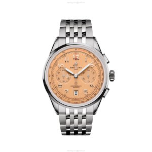 Breitling Premier Automatic Copper Dial Watch - 42mm Stainless Steel