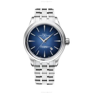 BALL Trainmaster NM9080D-S1J-BE | 40mm Blue Automatic Watch - Stainless Steel