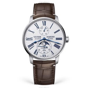 Ulysse Nardin Marine 1193-310LE Automatic Watch - 42mm Stainless Steel
