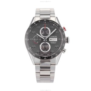 TAG Heuer Carrera CV2A1U.BA0738 | 43mm Automatic Grey Dial | Stainless Steel & Ceramic