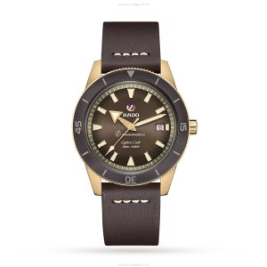 Rado Captain Cook Bronze Automatic Watch - 42mm Bronze Case & Leather Strap