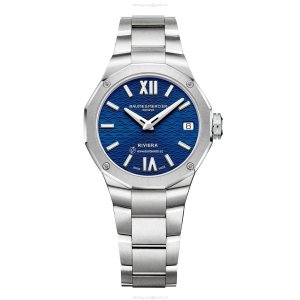 Baume & Mercier Riviera BM0A10727 | 33mm Blue Dial | Stainless Steel Quartz Watch