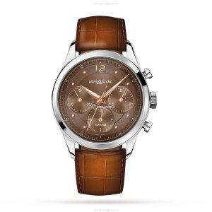 Montblanc Heritage 128671 Automatic Chronograph - 41mm Stainless Steel Brown Dial