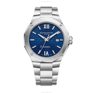Baume & Mercier Riviera M0A10620 - 42mm Blue Dial Quartz Watch