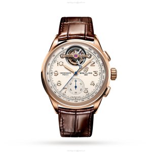 Breitling Premier 18ct Red Gold Automatic Cream Dial Replica Watch | 42mm