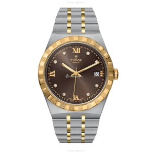 Tudor Royal M28503-0008 | 38mm 18ct Gold Automatic | Brown Dial
