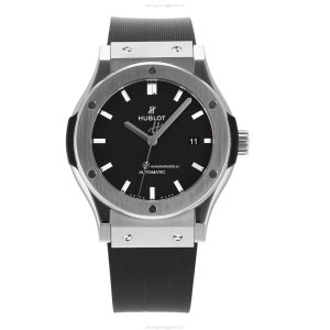 Hublot Classic Fusion Titanium Automatic Watch - 42mm Black Dial | Pre-Owned