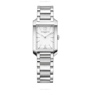 Baume & Mercier Hampton M0A10473 Silver Dial Quartz Watch - 35mm Stainless Steel