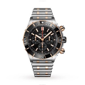 Breitling Chronomat UB0136251B1U1 | 44mm Automatic | Black Dial | Steel & Rose Gold