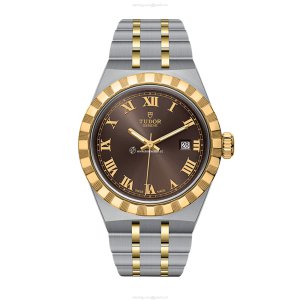 Tudor Royal 28mm Brown Dial - 18ct Yellow Gold Automatic Watch