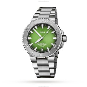Oris Aquis Green Dial Automatic Watch - 43.5mm Stainless Steel