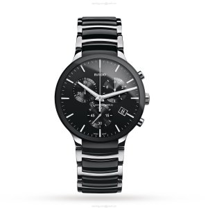 Rado Centrix R30130152 Ceramic Quartz Black Watch | 44mm