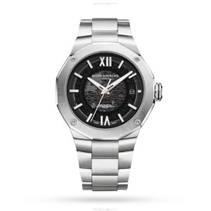 Baume & Mercier Riviera BM0A10702 - 42mm Automatic Black Dial - Stainless Steel