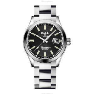 BALL Engineer Master II Automatic Watch - 40mm Black Dial Stainless Steel