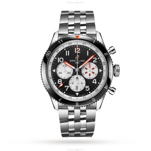 Breitling Aviator 8 Automatic Watch - 46mm Stainless Steel Black Dial