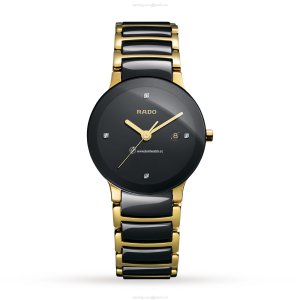 Rado Centrix Ceramic Quartz Watch - Black Dial | 31mm | For Her