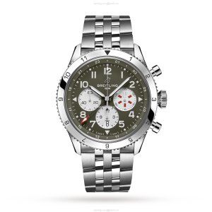Breitling Aviator 8 AB04452A1L1A1 | 46mm Green Dial Automatic Watch