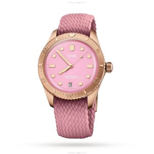 Oris Divers Sixty-Five Bronze Automatic - 38mm Pink Dial | 100M Water Resistant